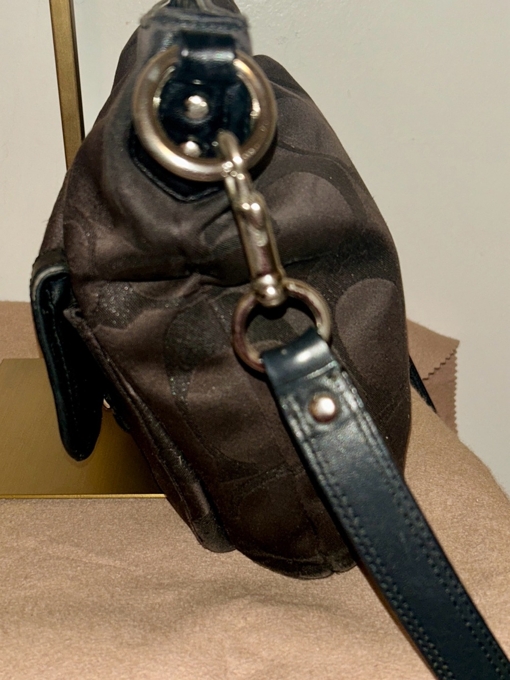 Coach Campbell Signature Crossbody North South Duffle Hobo Y2K - Picture 6 of 11